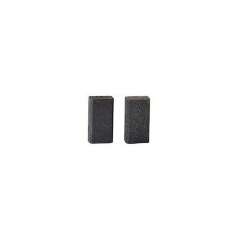 Jeu De 2 Charbons Adaptable Pour Black & Decker. Dimensions 6 X 6 X 12.5mm.