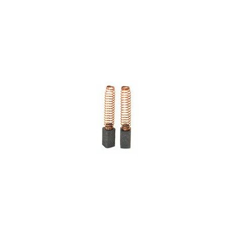 Jeu De 2 Charbons Adaptable Pour Black & Decker. Dimensions 6.3 X 6.3 X 11mm.