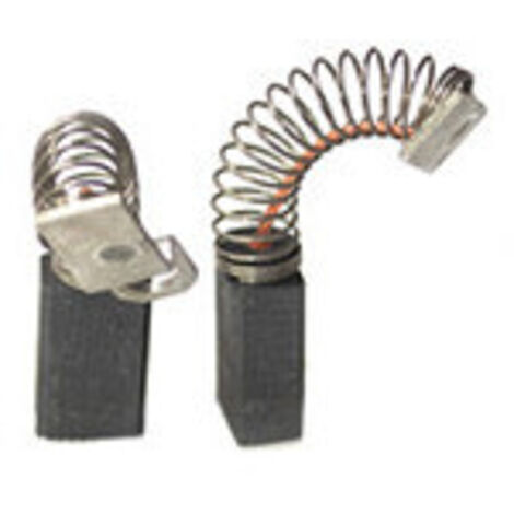 Jeu de 2 charbons adaptable pour BLACK & DECKER. Dimensions:6.3 x 6.3 x 15mm.