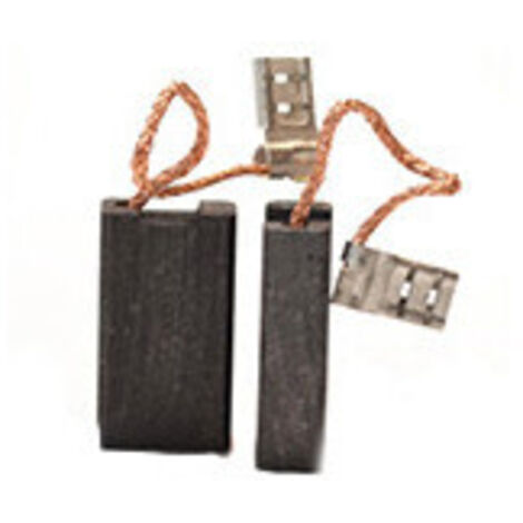Jeu de 2 charbons adaptable pour BOSCH. Dimensions: 6,3 x 12,5 x 19mm.