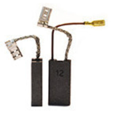 Jeu de 2 charbons adaptable pour BOSCH. Dimensions: 6,3 x 12,5 x 25mm.