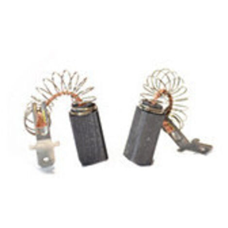 Jeu de 2 charbons adaptable pour BOSCH. Dimensions: 6,3x8x14mm.