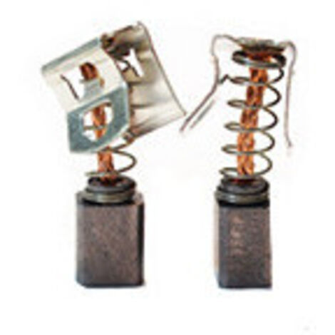 Jeu de 2 charbons adaptable pour BOSCH. Dimensions: 6x7,5x9mm.