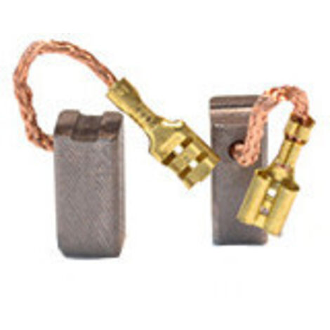 Jeu de 2 charbons adaptable pour BOSCH. Dimensions: 7 x 8 x 17mm.