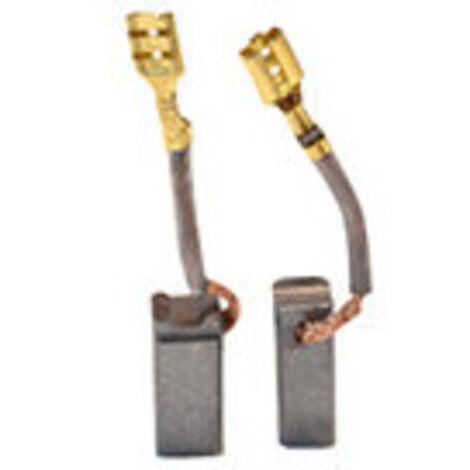 Jeu de 2 charbons adaptable pour BOSCH. Dimensions: 7 x 8 x 18.5mm.