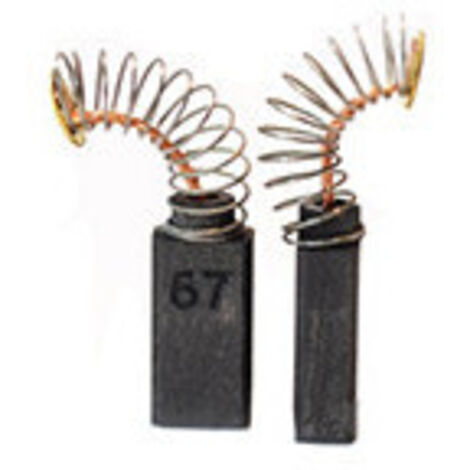 Jeu de 2 charbons adaptable pour BOSCH, SPIT. Dimensions: 5x8x15mm.