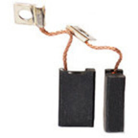 Jeu de 2 charbons adaptable pour BOSCH, SPIT. Dimensions: 6,4 x 12,5 x 19mm.