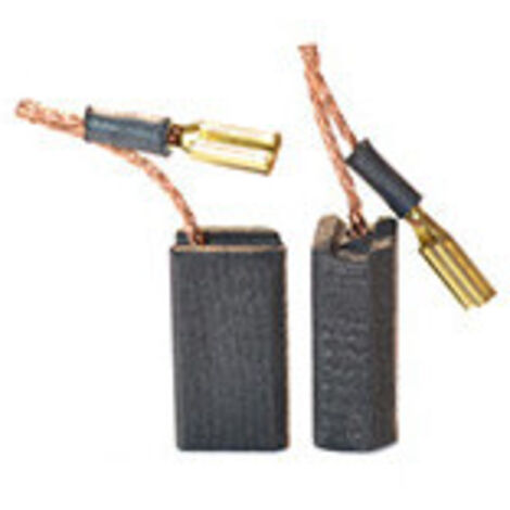 Jeu de 2 charbons adaptable pour HITACHI. Dimensions: 6.5 x 9 x 17mm.