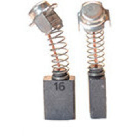 Jeu de 2 charbons adaptable pour HITACHI. Dimensions: 7 x 13 x 17mm.
