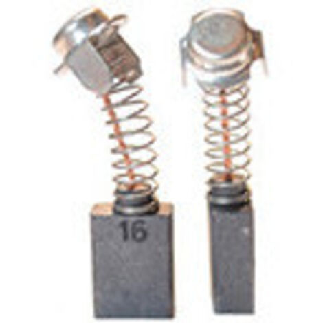 Jeu de 2 charbons adaptable pour HITACHI. Dimensions: 7 x 13 x 17mm.