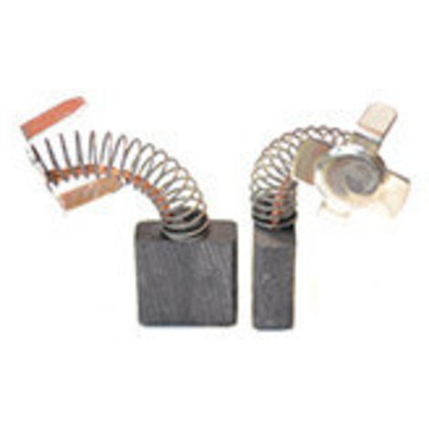 Jeu de 2 charbons adaptable pour HITACHI. Dimensions: 7 x 17 x 17mm.