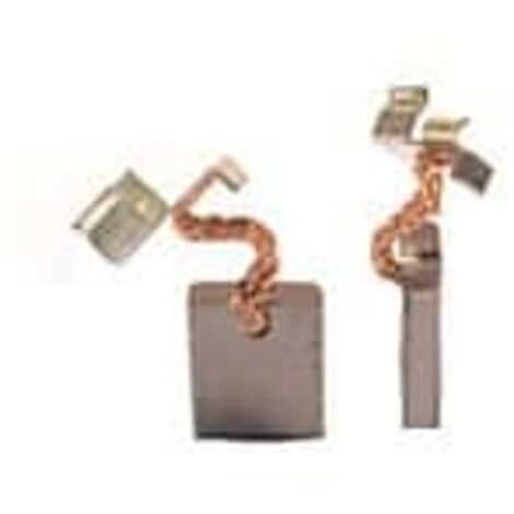 Jeu de 2 charbons adaptable pour MAKITA. Dimensions: 3 x 10 x 13.2mm.