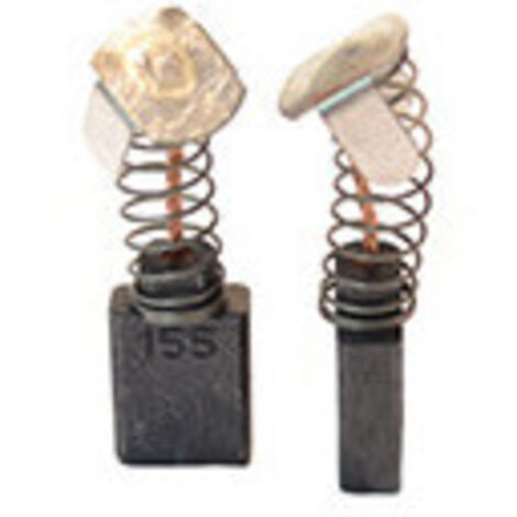 Jeu de 2 charbons adaptable pour MAKITA. Dimensions: 6.5 x 13.5 x 16mm.