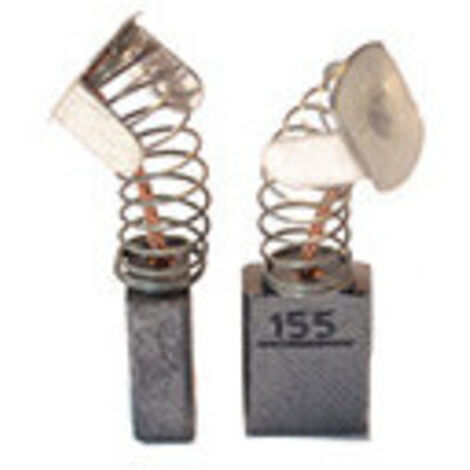 Jeu de 2 charbons adaptable pour MAKITA. Dimensions: 6.5 x 13.5 x 16mm.