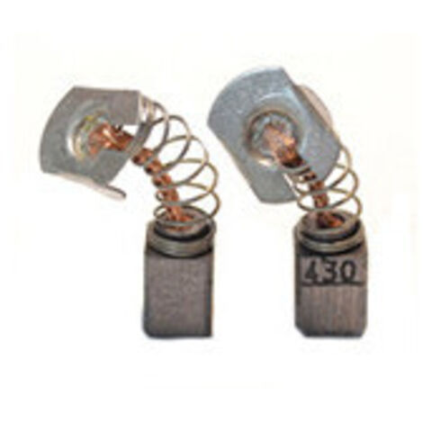 Jeu de 2 charbons adaptable pour MAKITA. Dimensions: 7 x 7.4 x 9.5mm.