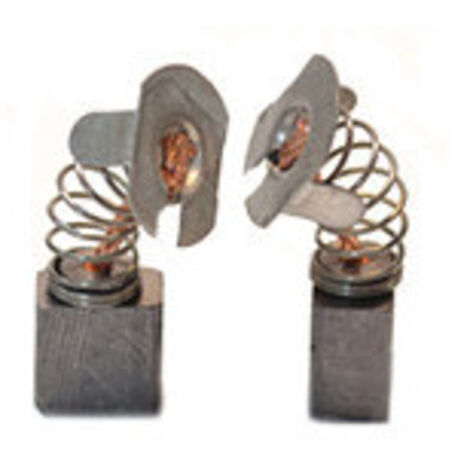 Jeu de 2 charbons adaptable pour MAKITA. Dimensions:7 x 10.5 x 10.9mm.