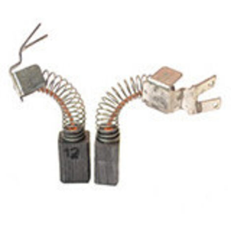 Jeu de 2 charbons adaptable pour METABO. Dimensions: 6.3 x 8 x 12mm.