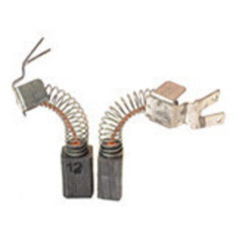Jeu de 2 charbons adaptable pour METABO. Dimensions: 6.3 x 8 x 15mm.