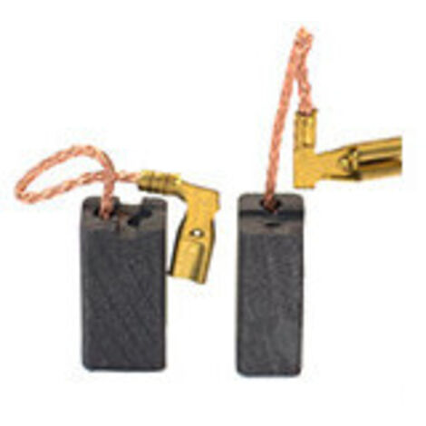 Jeu de 2 charbons adaptable pour METABO. Dimensions: 6.3 x 8x 15mm.