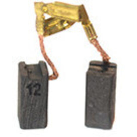 Jeu De 2 Charbons Adaptable Pour Metabo. Dimensions: 6.35 X 6.34 X 14mm.