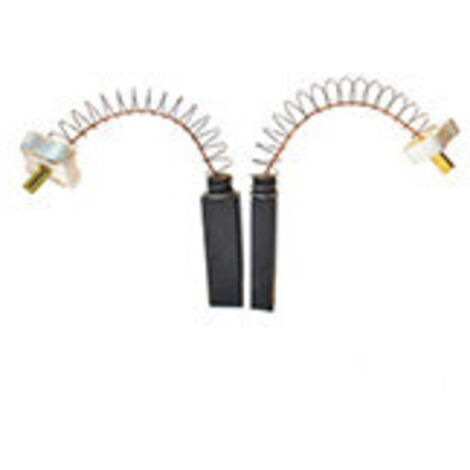 Jeu de 2 charbons adaptable pour NILFISK. Dimensions: 6 x 10 x 32/37mm.