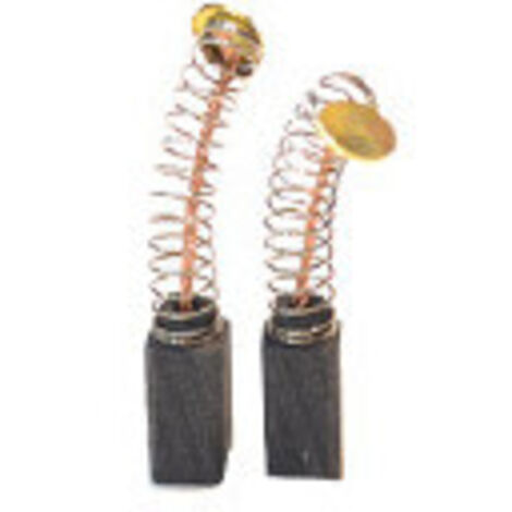 Jeu de 2 charbons adaptable pour STAYER, PEUGEOT. Dimensions: 6 x 6 x 11.5mm.