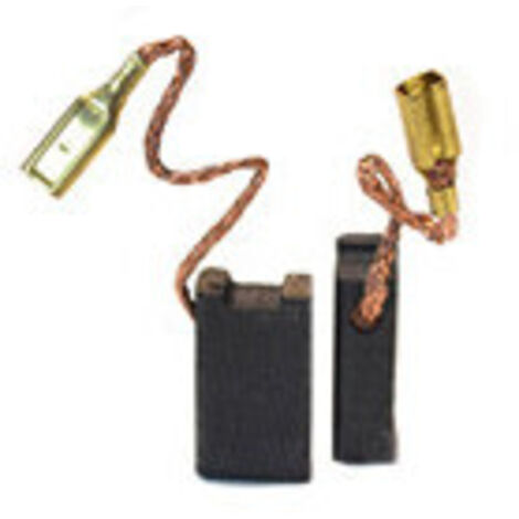 Jeu de 2 charbons adaptable pour VIRUTEX. Dimensions: 5 x 9 x 15.5mm.