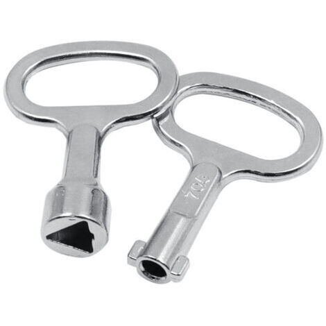 Jeu de 2 clés à douille triangulaires, pour armoires électriques, ascenseurs, vannes de compteurs d'eau, armoires de commande