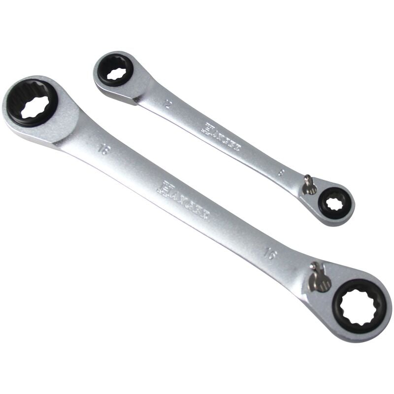 Hanger - Jeu de 2 clés à cliquet 4 en 1 210700