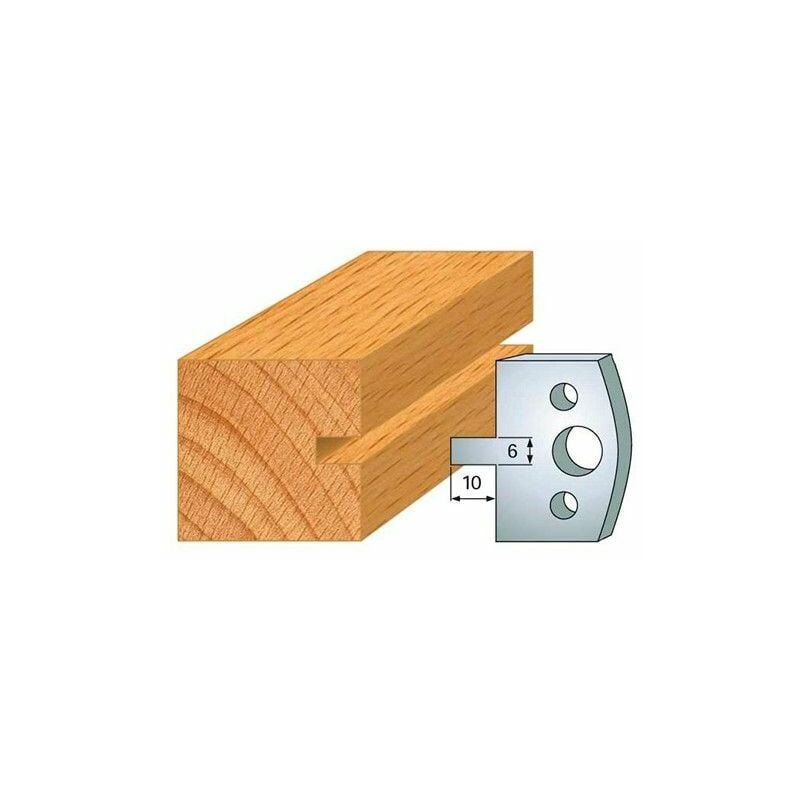 Leman - Jeu de 2 contre-fers profilés Ht.40 mm N°016