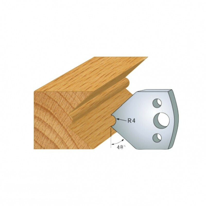 Leman - Jeu de 2 contre-fers profilés Ht.40 mm N°080