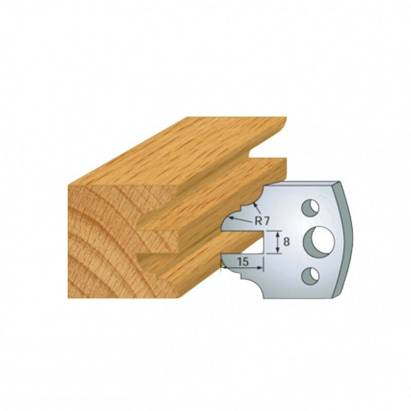 Leman - Jeu de 2 contre-fers profilés Ht.40 mm N°099