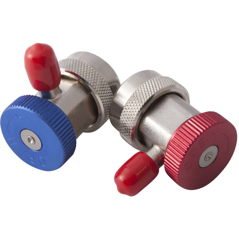 Jeu de 2 coupleurs raccords 1/4' Haute et basse pression climatisation pour véhicules - ac 4029 Clas Equipements