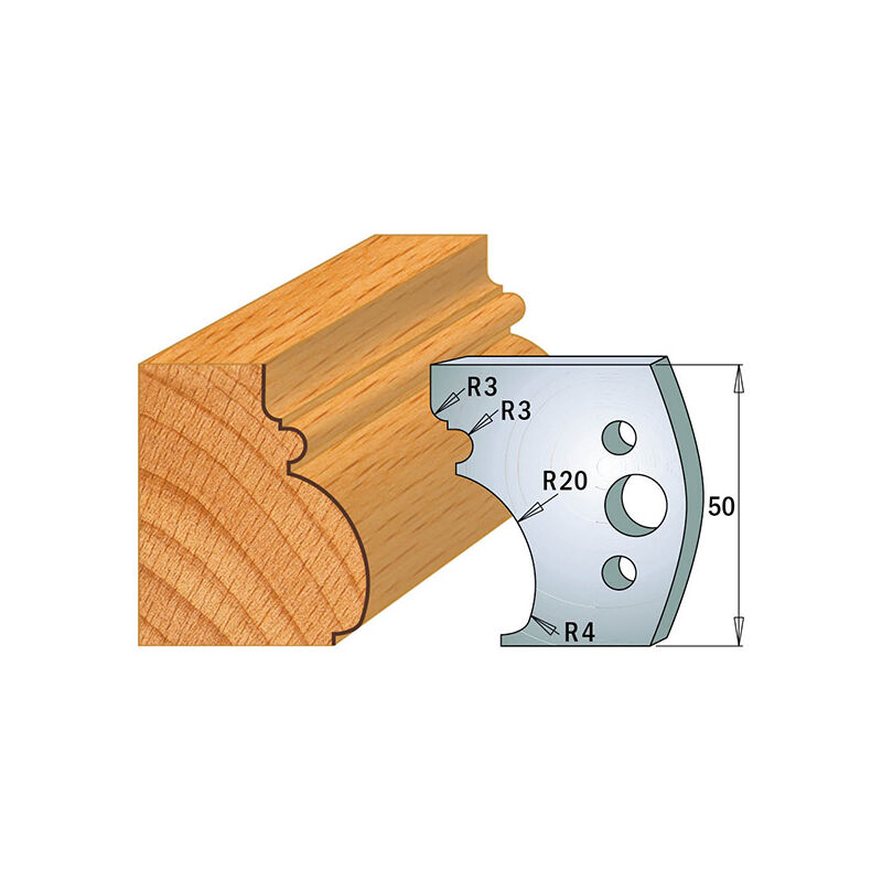 CMT - 690.501 jeu de 2 couteaux kss 50X4MM