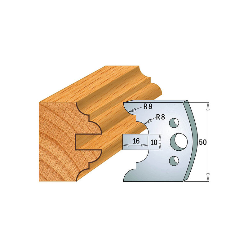 690.522 Jeu De 2 Couteaux Kss 50x4mm