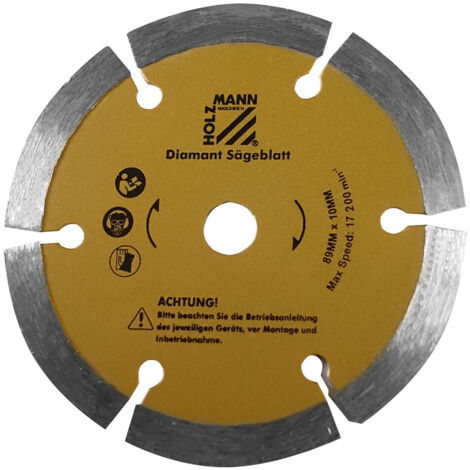 Jeu de 2 disques diamantes 89x10mm pour scie tas89m Holzmann ksb8910diam/2