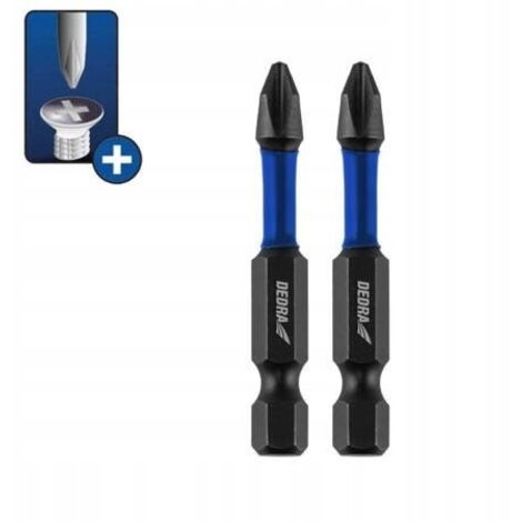 Jeu de 2 embouts de tournevis à percussion PH 2x50 mm