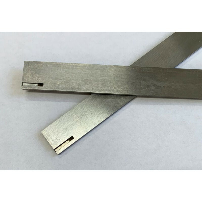 Luxoutils - Jeu de 2 fers 260 x 20 x 3.0 hss 18% - encoches arrieres - Elektra