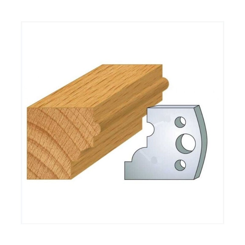 Luxoutils - 024: Jeu de 2 fers 40mm moulure boudin pour porte outils 40 et 50mm