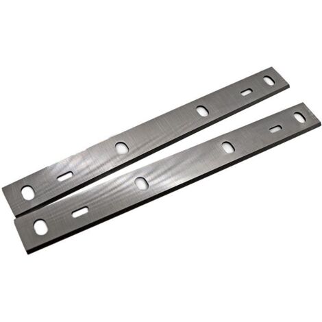 Jeu de 2 fers en acier rapide HSS pour raboteuse-dégauchisseuse 1250W – Fers simples tranchants, rectifiés et réaffûtables – Performance optimale – Bricolage Direct