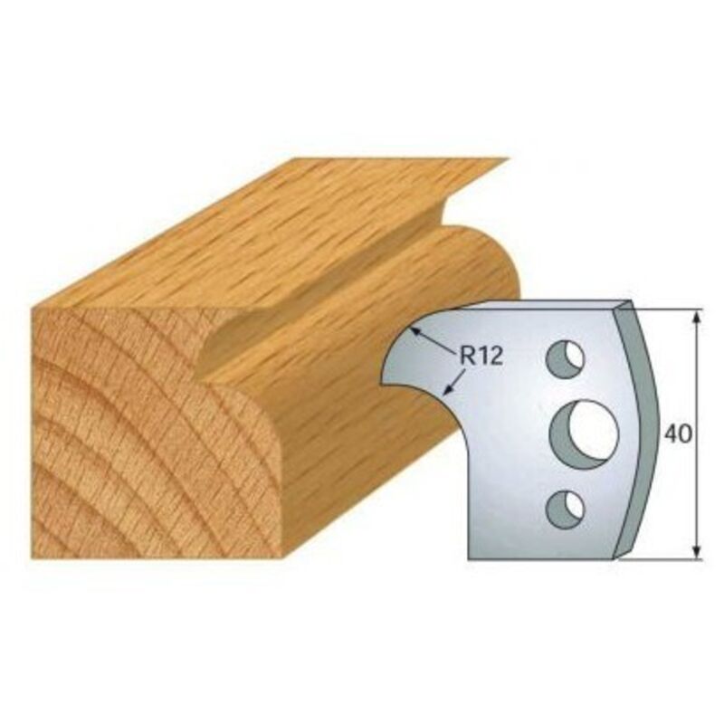 Leman - Fers 40mm 005 congé-1/4 de rond - Rayon 12mm