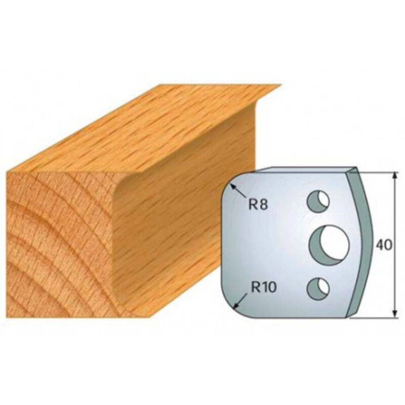 Leman - Fers 40mm 003 double congé 8 et 10mm