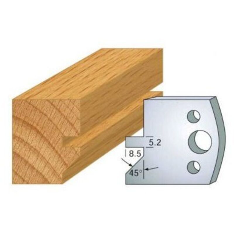 Leman - Fers 40mm 084 - Rainure chanfrein