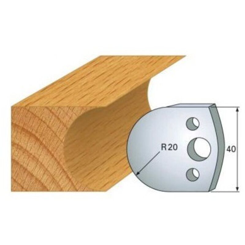 Leman - Fers 40mm 131 - Demi rond rayon 20mm