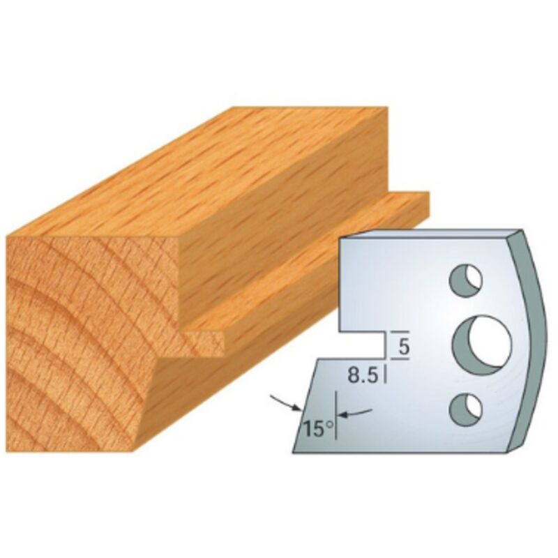 Leman - Fers 40mm 085 - Languette chanfrein 15°