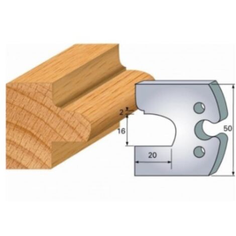 JEU DE 2 FERS PROFILES ACIER HT 50MM N°278