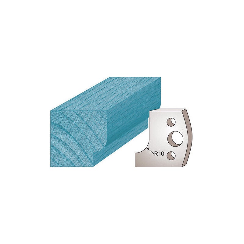 Diamwood Jeu de 2 fers profilés avec acier SP de haute qualité - Ht. 40 x 4 mm - Épaisseur 4 mm - Congé M13 - Entraxe 24 mm, idéal pour porte-outils