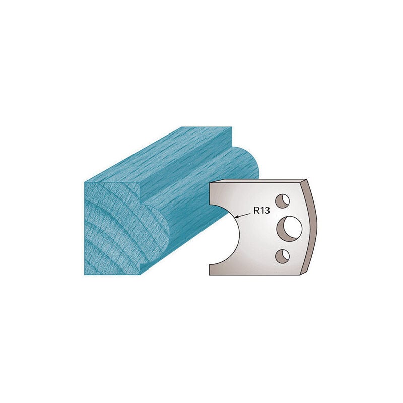 Diamwood - Jeu de 2 fers profilés Ht. 40 x 4 mm mouton M119 pour porte-outils de toupie - 40 mm - 40 x 4 x 13 mm - 4 mm - Mouton - Acier haute