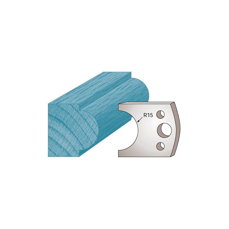 Jeu de 2 fers profilés Ht. 40 x 4 mm Mouton M66 en Acier sp - Epaisseur 4 mm - Rayon 15 mm - Compatibilité porte-outils 40 et 50 mm - Diamwood