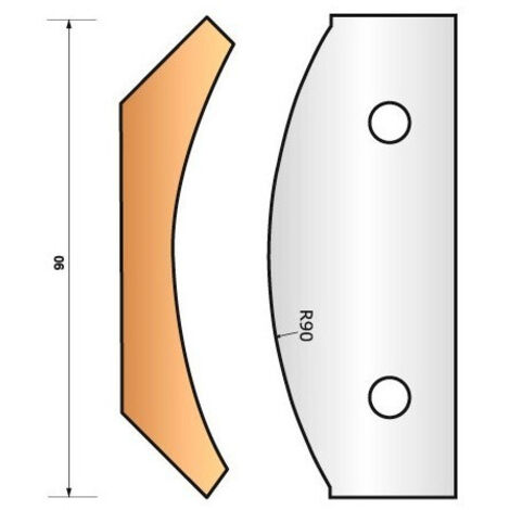 JEU DE 2 FERS PROFILES N°325 POUR P.O. HT.90MM